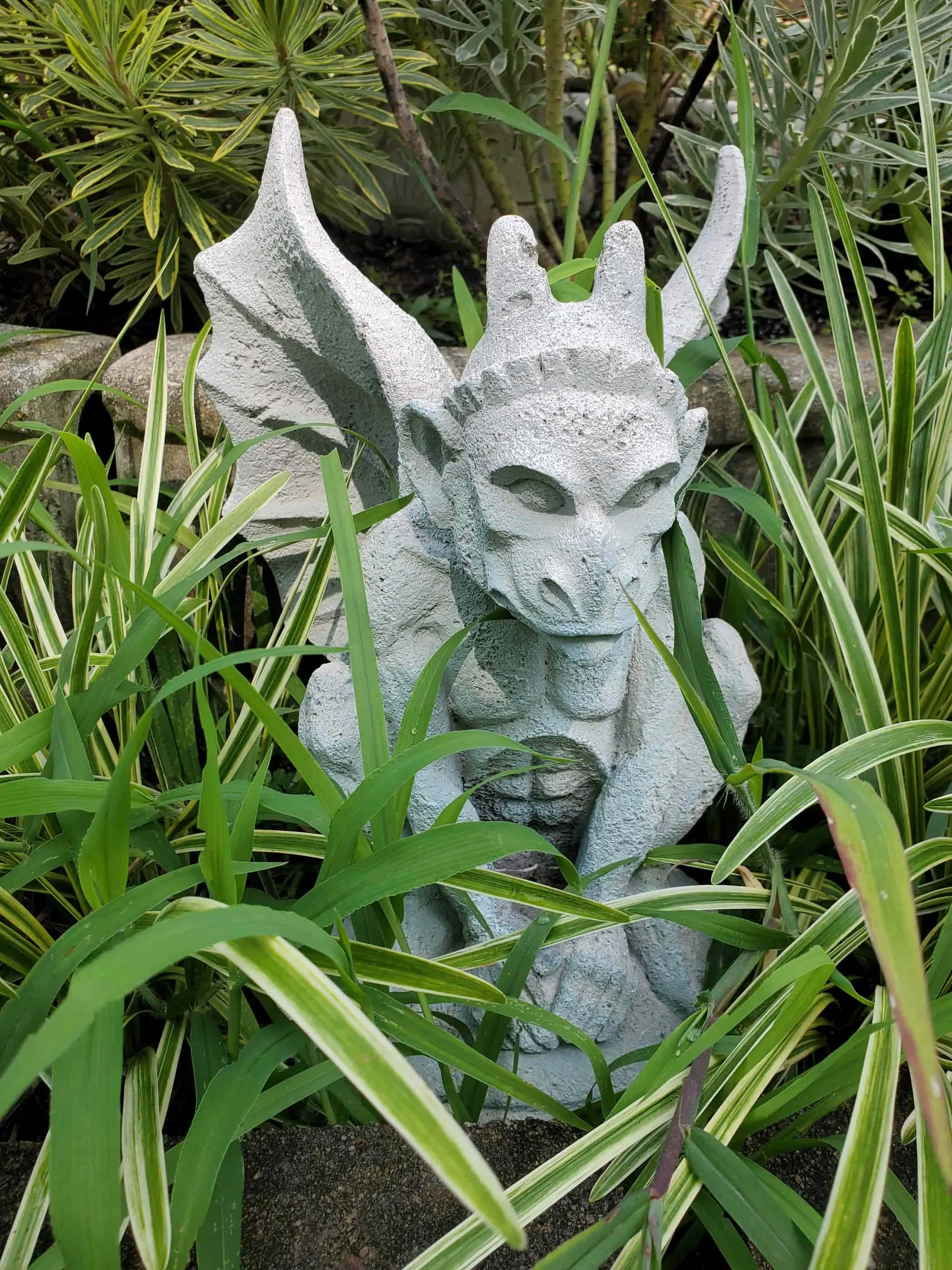 Olivia Blacke&#x27;s giant inflatable gargoyle.