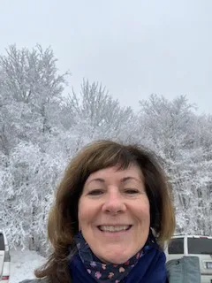 Diane Kelly in the snow